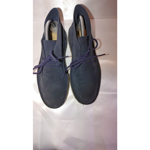 Brooks Brothers Mens Blue Suede Chukka Lace ups Size 8 - Picture 4 of 7